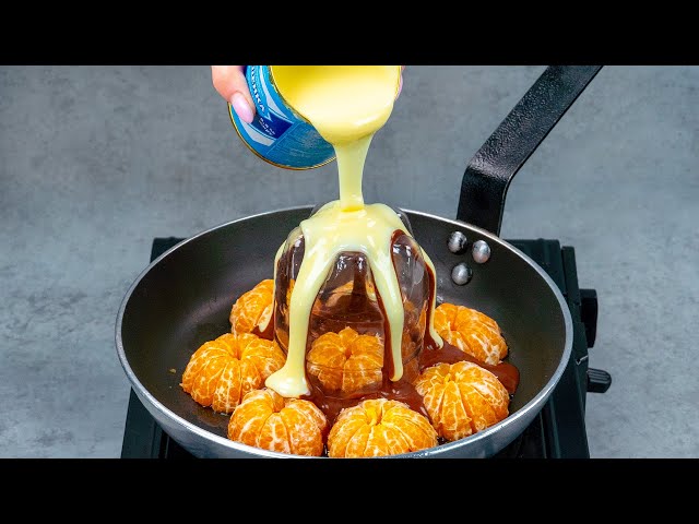 Я только что нашел блестящий трюк, как приготовить мандариновый десерт!