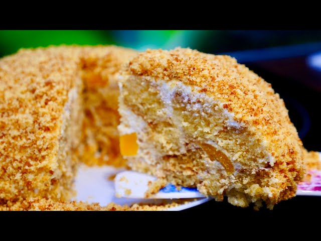 Сочный торт Медовик  за полчаса