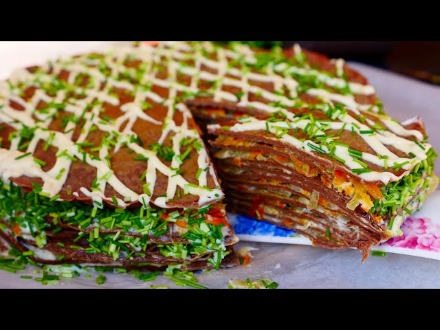 Печеночный торт. Вкусно и сытно к любому столу