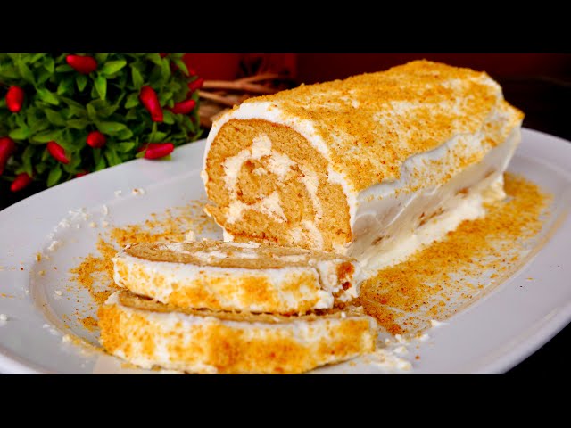 Рулет Медовик за за 30 минут. Простой и очень вкусный