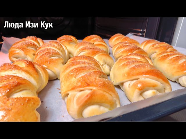 Без яиц на молоке. Красивые пирожки. Листики с яблоками. Люда Изи Кук. Выпечка с яблоками к чаю