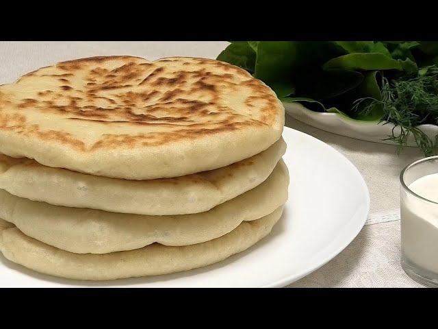 Турецкие лепёшки на сковороде / Turkish flatbreads