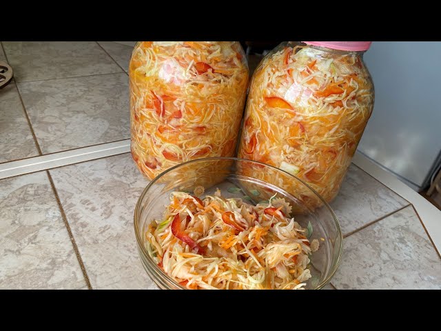 Лучший рецепт маринованной капусты. Перемешал и сразу ешь