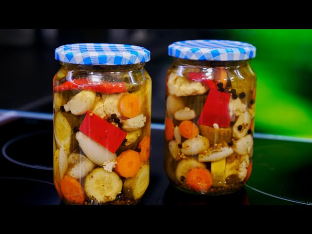 Овощное ассорти на зиму — попробуйте сами!