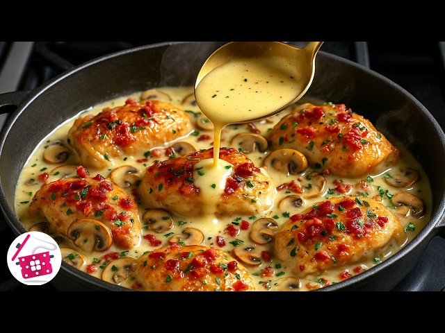 Осторожно! Эта курица с грибами — вызывает привыкание! Вы будете готовить её 3 раза в неделю!