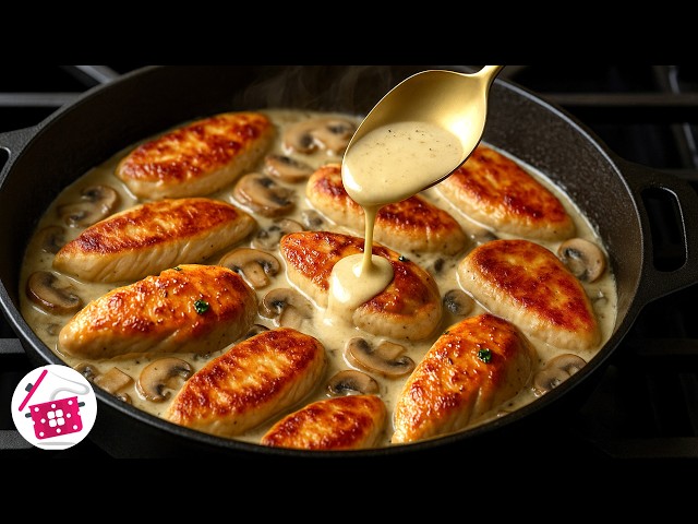 Лучший ужин за 20 минут! Курица с грибами. Простой и вкусный рецепт