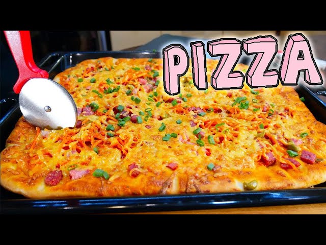 Идеальная домашняя пицца на тонком тесте – быстро и вкусно!