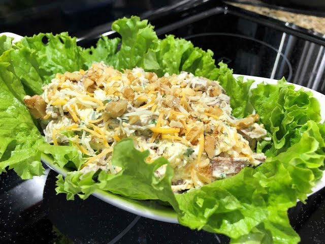 Салат с языком. Гениально, просто и вкусно!