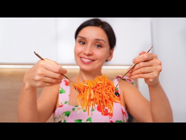 Простой салат из моркови! Куча пользы, мало калорий!