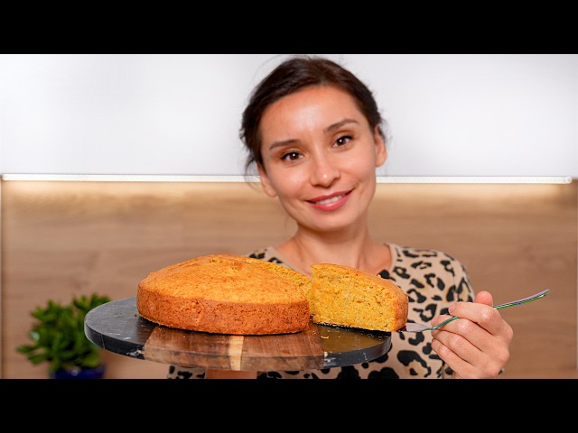 Всё смешала и готово! Тыквенный пирог! Очень простой рецепт