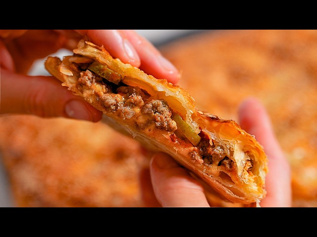 Срочно приготовьте этот пирог! Пирог с фаршем - очень вкусно и просто!