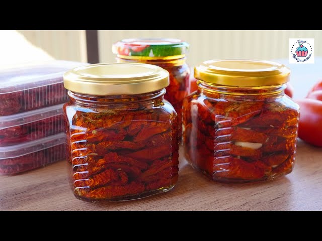 Вяленые помидоры, каждый год делаю только так! С холодным маслом, с горячим, или замораживаю!