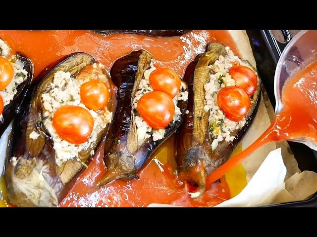 Сочные лодочки из баклажанов с фаршем — вкус, который покорит!