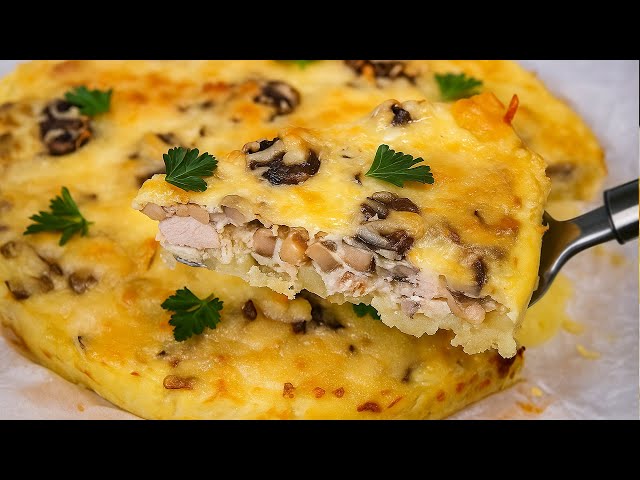 Это не запеканка и не пицца. Это вкуснее в 100 раз! Пирог-жульен - это блюдо сводит с ума вкусом!