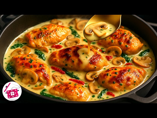 Лучше, чем в ресторане! Не могу перестать готовить эту сливочную курицу с чесноком на ужин!