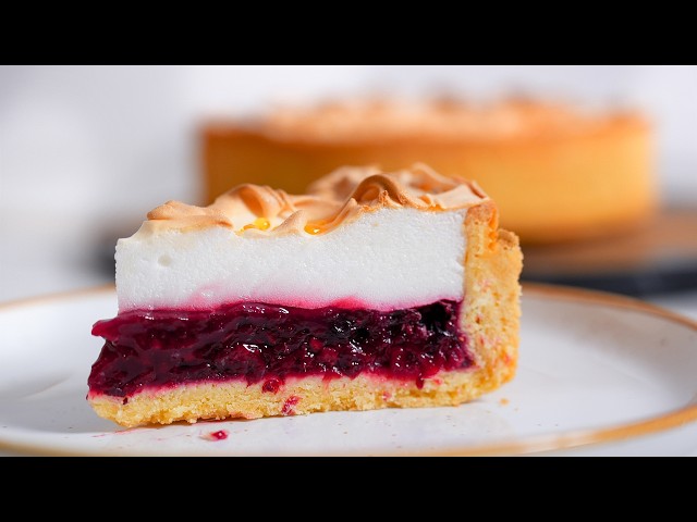 Пирог лучше, чем торт, а готовится быстро и просто! Пирог с ягодами и меренгой