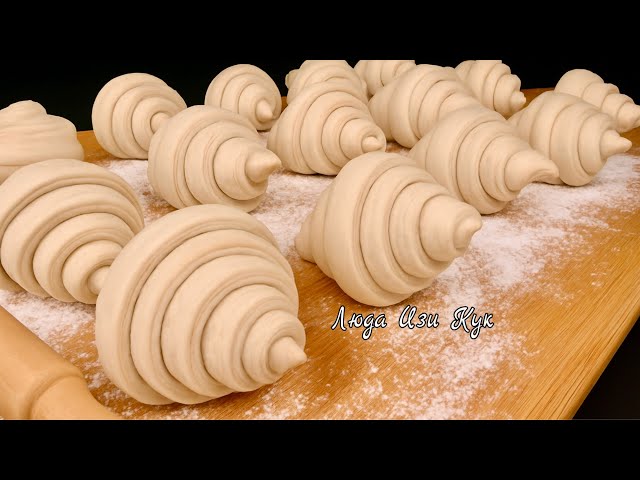 Лёгкое тесто для слоёных булочек без мороки и с идеальными слоями. Универсальное тесто для выпечки