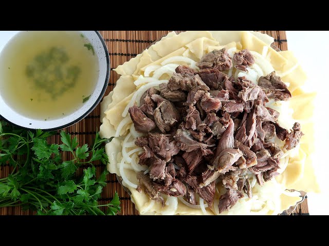 Готовим бешбармак из баранины