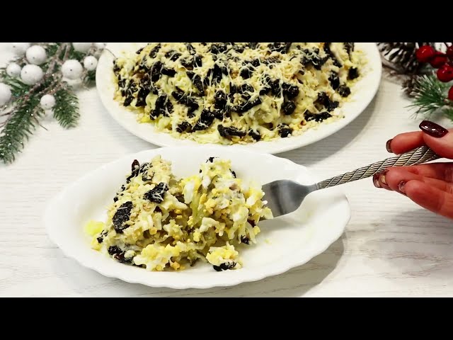 Новогодний салат Графские развалины из простых продуктов, а вкус потрясающий!