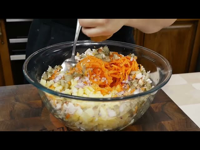 Салат Грибная полянка. Новогодний салат